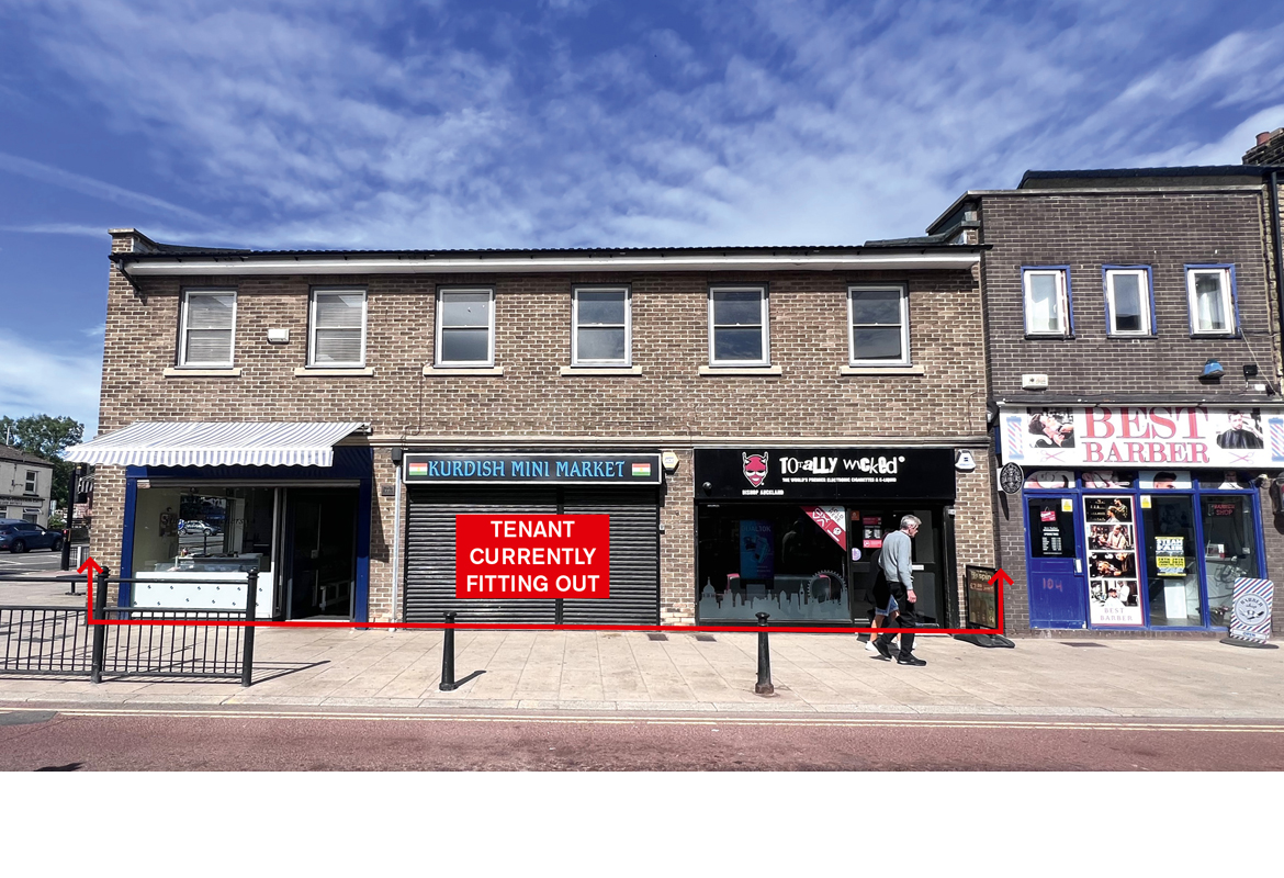 Freehold – 3 Shops, 5 Office Suites & a Rear Car Park - Gross Yield 16.6%